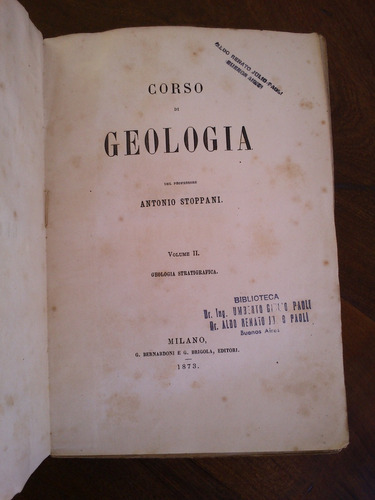 Corso De Geologia - Antonio Stoppani (en Italiano, Núm. 2)