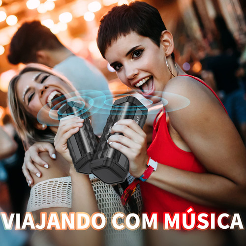 Bugani M99c Alto-falante Portátil Sem Fio Com Bluetooth Preto