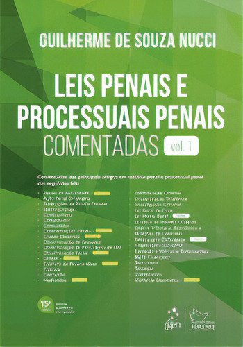 Leis Penais E Processuais Penais Comentadas, De Nucci Souza. Editora Forense, Capa Mole Em Português