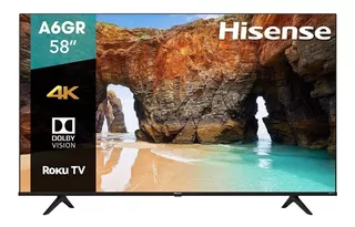 Smart TV portátil Hisense A6GR Series 58A6GR LED Roku OS 4K 58" 120V