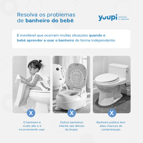 Assento Infantil Para Viagem Dobrável Azul Yuupi