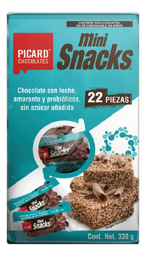 Picard Mini Snacks De Amaranto Con Chocolate Sin AzĂșcar Msi