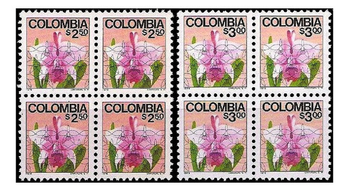 Flora - Orquídea - Colombia 1978 - Cuadros Mint - Sc 862-63