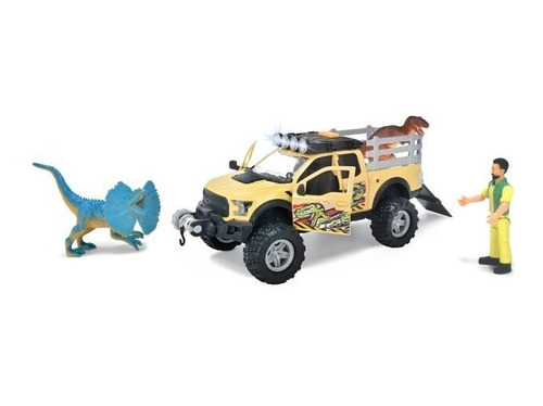 Set Vehículo Y Dinosaurio Adventure Force Camión