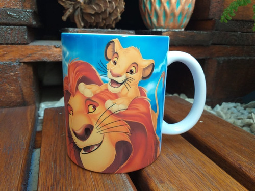 Taza Rey León Peliculas Disney Simba Mufasa Timon Pumba 