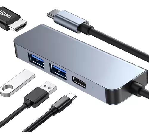 Cable convertidor USB tipo C a HDMI, adaptador de vídeo 4K UC-505 de  Tmvgtek