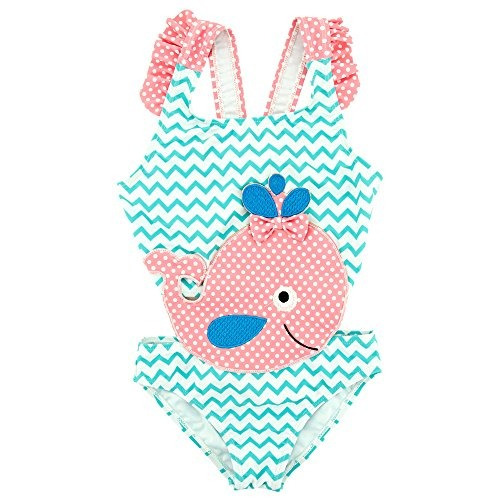 Befuly 2018 Baby Girls Summer Blue Traje De Baño De Una