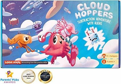 Cloud Hopper Addition Subtraction Stem Game - Alien Chase Ad