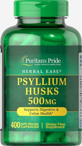 Puritan 's Pride Cáscara De Psyllium 500 mg-400 cápsulas