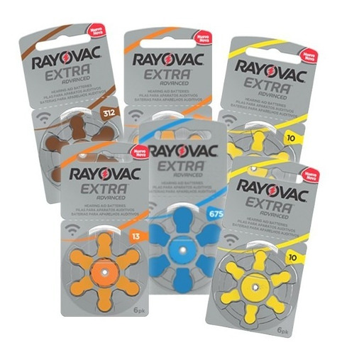 Pilas Audífono Rayovac Extra Advanced Pack 6 Brister De 6un