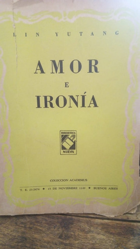 Amor E Ironia - L. Yutang