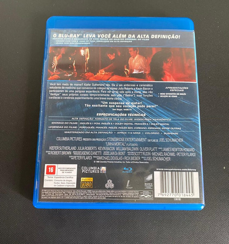 Imagem 2 de 4 de Blu Ray Linha Mortal - Nacional - Raro - Lombada Azul