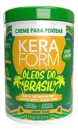 Creme Para Pentear Repara Nutri Óleos Do Brasil 1kg Keraform