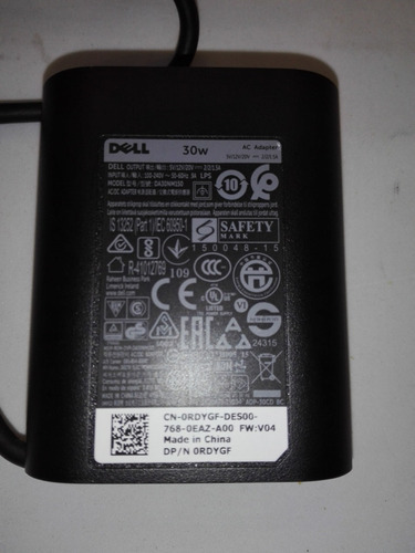 Dell 30 Watts Usb-tipo C Xps 12 9250 Latitude 12 7250 (Usado)