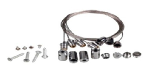 Imagen 4 de 5 de Paq 10 Kit De Suspension Para Colgar Panel Led Accesorios
