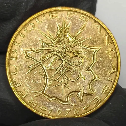 Francia 10 Francos 1976 Antigua Moneda De Colección (Usado)