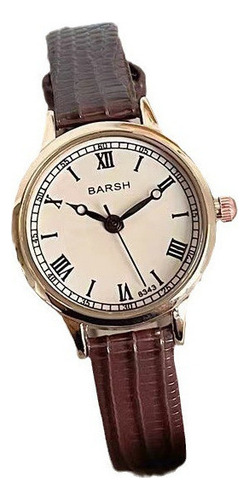 Reloj De Cuarzo Retro De Lujo For Mujer De Nicho De Moda