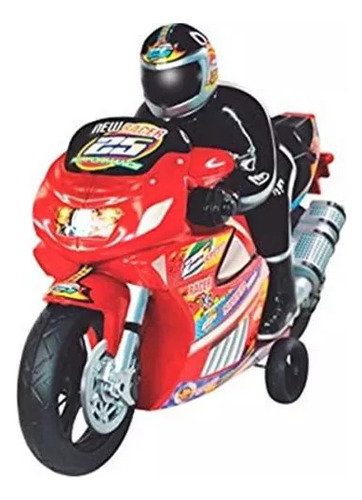Moto Racer Vermelha Com Som De Motor Líder Brinquedos