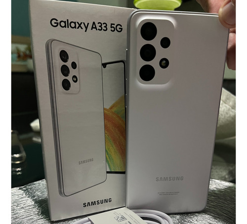 Celular Samsung Galaxy A33 5g 128gb + 6gb Ram 90 Hz Blanco (Usado)
