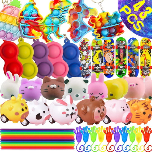 43 Piezas Pop Party Favors Juguetes Niños, Caja De Pre...