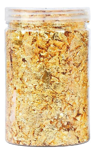 10g Folha De Glitter Dourada Bolo Comestível Sobremesa
