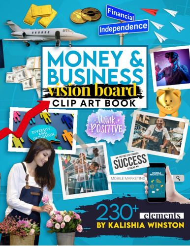 Libro: Money And Business Vision Board Clip Art Book: Achiev