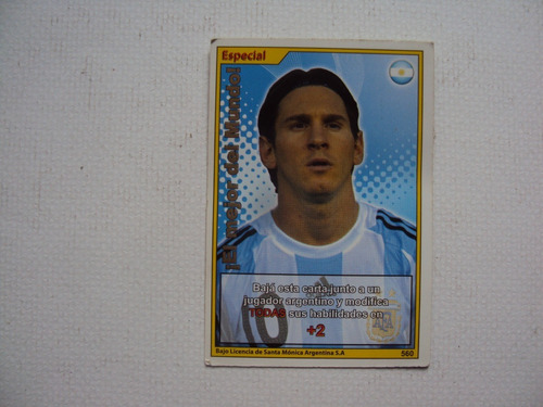 #f Trading Card Futbol Champ Especial Messi  Mejor Del Mundo