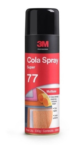 Cola Adesivo 3m Spray 77 Isopor 330g