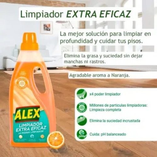 Limpiador Alex Extra Eficaz Para Pisos 3.6l