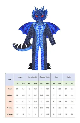 Disfraz De Dragón Para Niños Juego Imaginativo Xxl