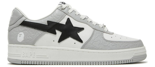 A Bathing Ape Bape Sta Low Grey White