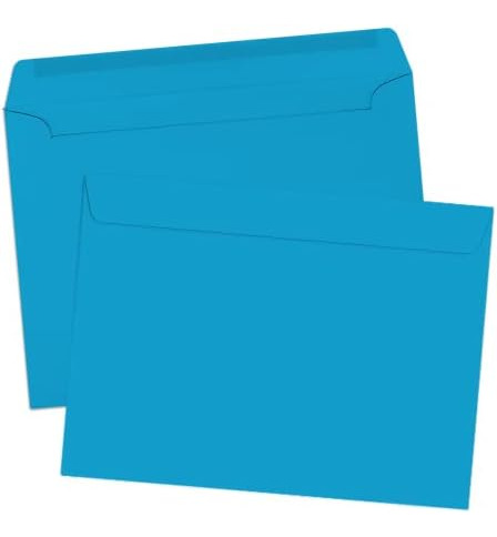 Luxpaper 9 X 12 Sobres Tipo Folleto | Piscina Azul | 80 Libr