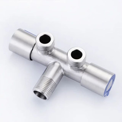 Llave Angular Doble De Acero Inoxidable