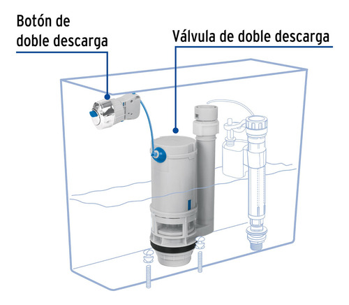 Valvula Descarga Sistema Dual (mayoreo) Foset