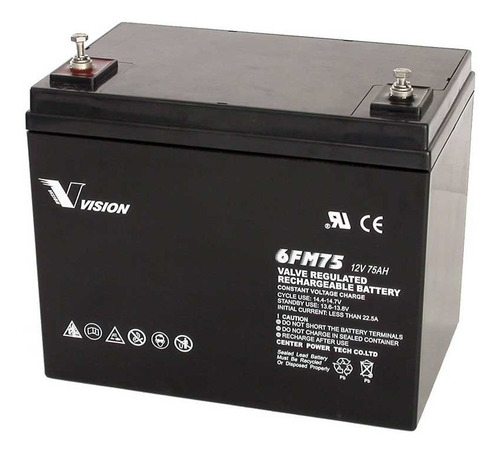 Bateria Sellada 75ah-12v Libre Mantenimiento Uso Panel Solar
