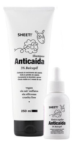 Sheet! - Kit Anticaída 1 Mes (shampo + Tónico)