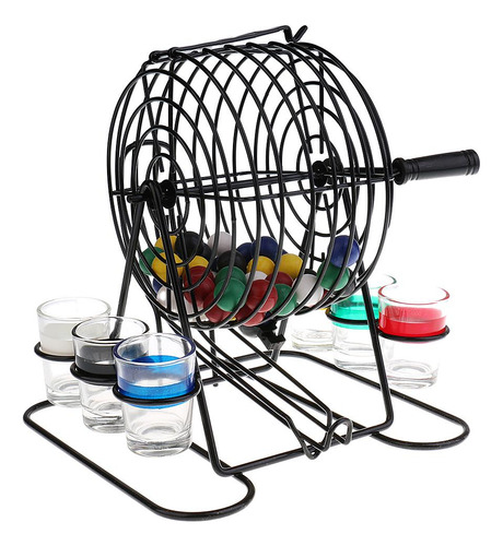 Mini Bingo Machine Set De Juegos Para Beber Funny Pub Hogar