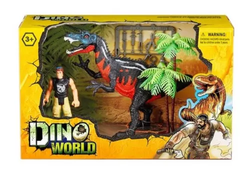 Muñeco de Dinosaurio Dino Valley, Incluye (3 Dinosaurios + Carro +