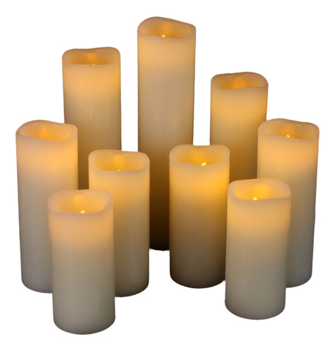 Velas Decoracion Led A Pilas Con Control Varios Tamaños