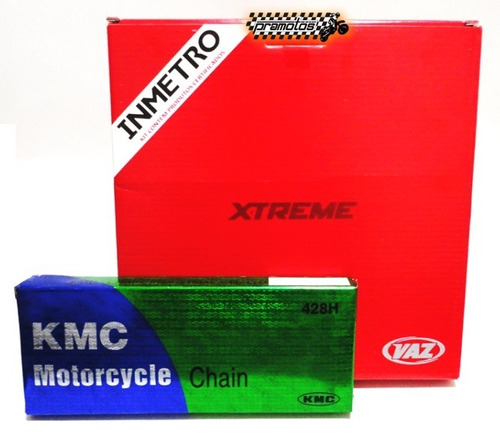 Kit Relação Transmissão Yamaha Xtz 125 Vaz Xtreme Kmc