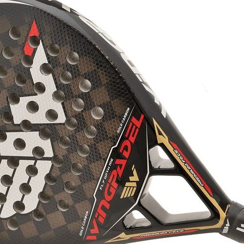 Paleta De Padel Wingpadel Air Force 3.0 Extreme Carbon Color Negro/dorado