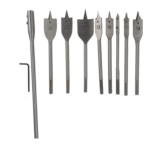 Bolsa Nacarada Para Brocas Spade Bit, 10 Unidades