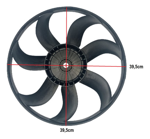 Defletor E Hélice Da Ventoinha Com Ar Vw Gol G5 G6 G7