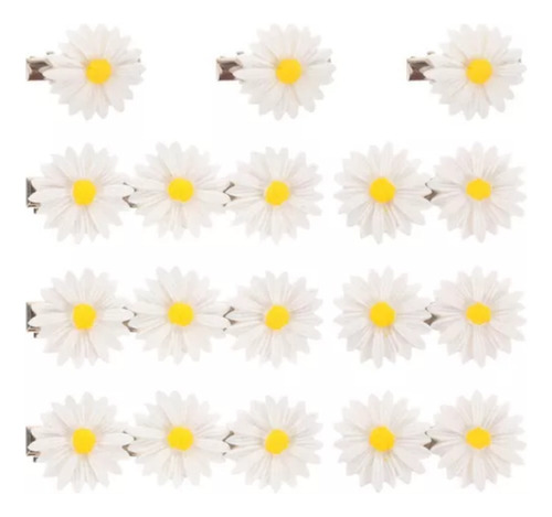 Ypz Broches Para El Pelo Con Forma De Flor Y Margaritas,