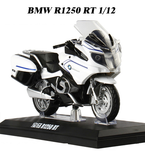 Moto Metal Miniatura Bmw R1250rt Con Luces Y Sonido 1/12