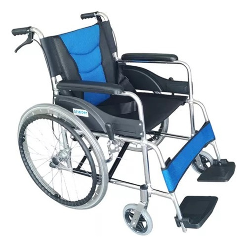 Silla De Ruedas Plegable Doble Freno Aluminio Liviana Oneder