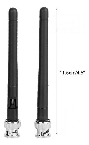 2 Antenas Uhf Con Conector Bnc Para Sennheiser Ew100