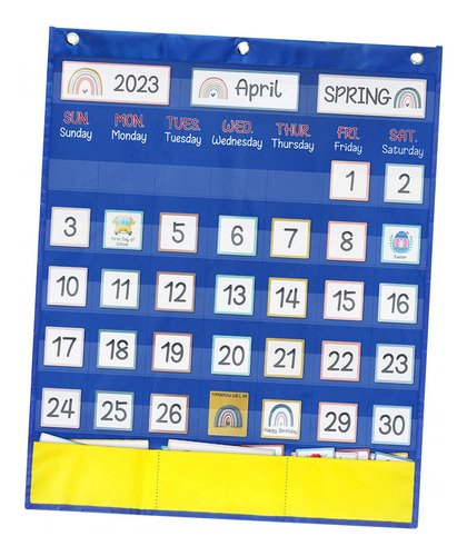 Calendario Gráfico De Bolsillo Calendario De Aula Con 89