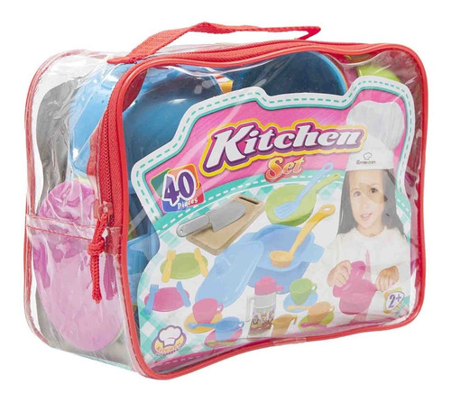 Set Loza Juego Cocina Platos Ollitas Niña