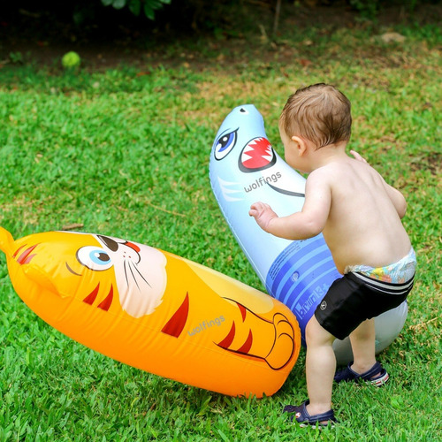 Imagen 3 de 8 de Juego Involcable Inflable Boxeo Juguete Niños Y Bebes Pileta